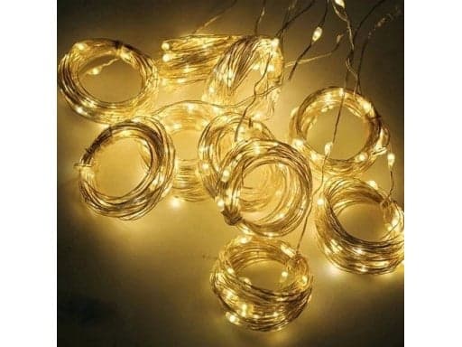 Kurtyna świetlna lampki świąteczne 3x3 300 led  ciepły biały