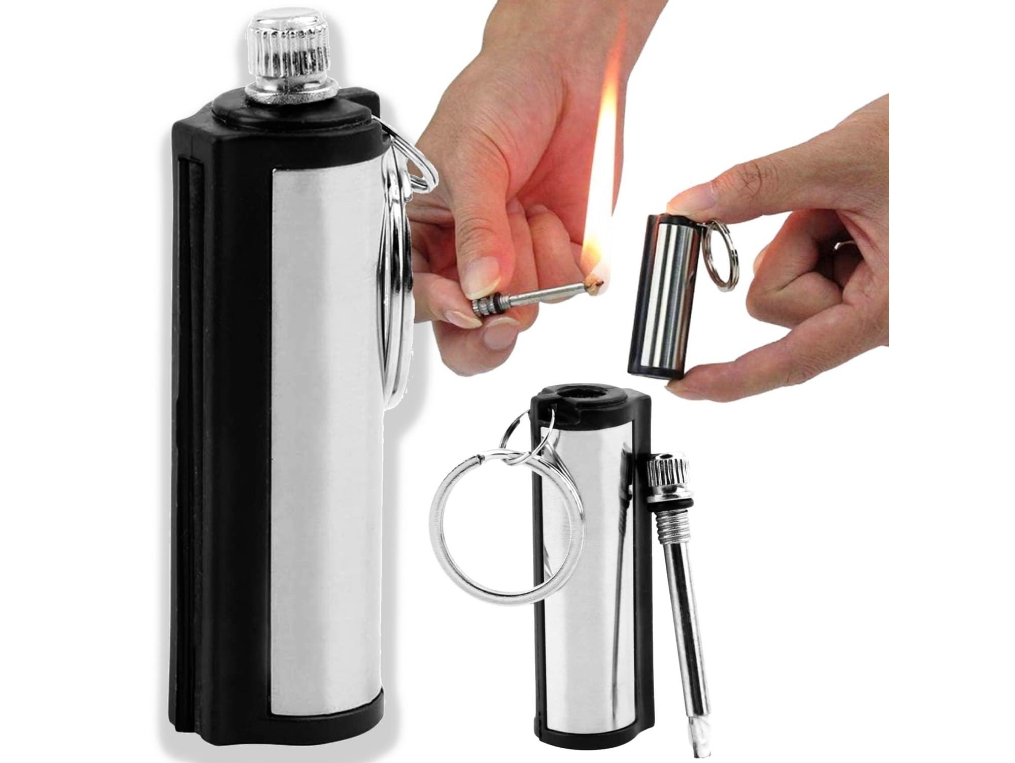 Wieczna zapałka krzesiwo magnezowe survival brelok