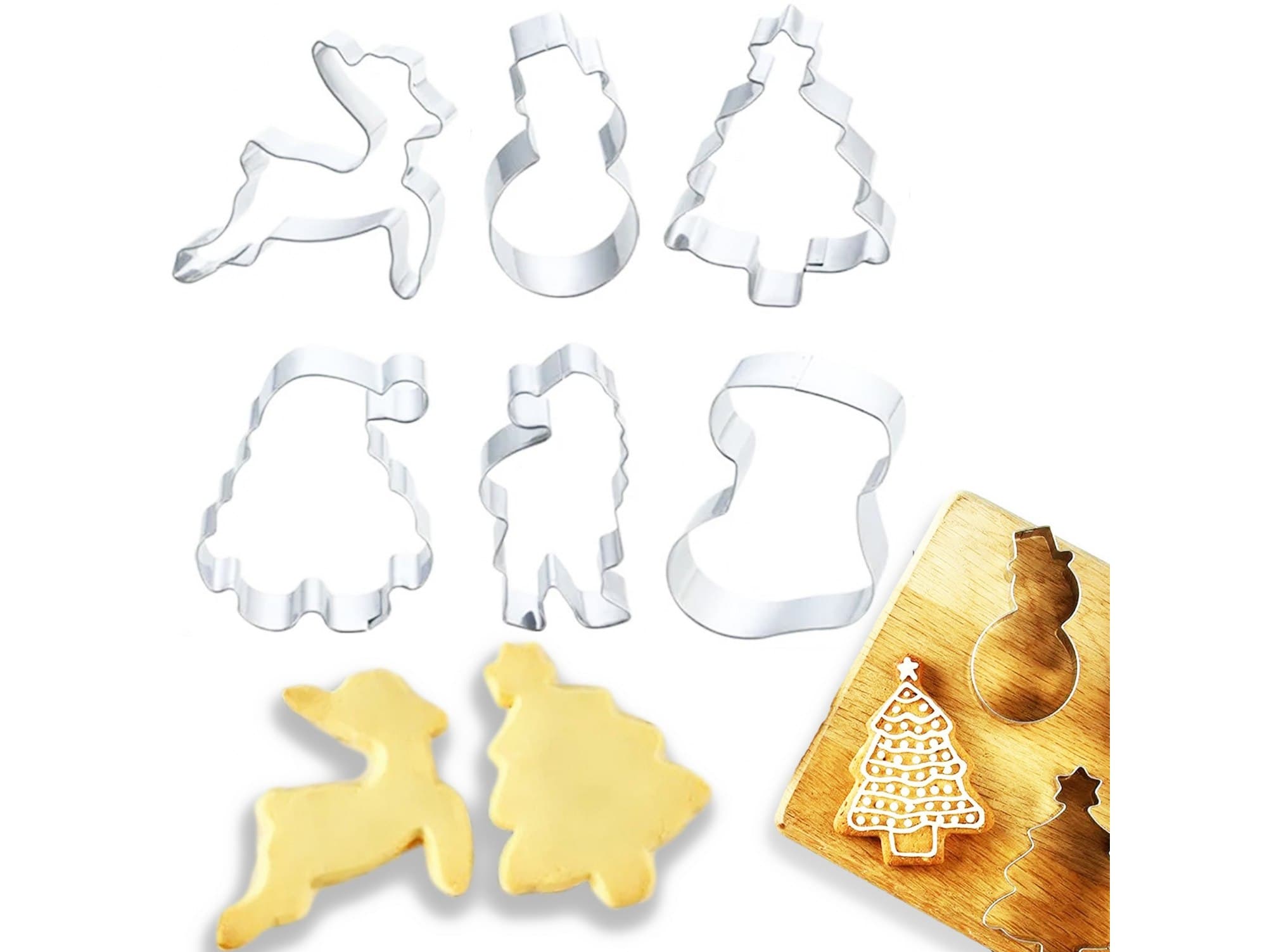 Foremki do wykrawania wykrawacze pierników ciastek ciasteczek 6szt