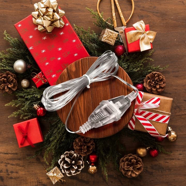 PRZEDŁUŻACZ POJEDYNCZY PŁASKI 5 METRÓW DO LAMPEK CHOINKOWYCH LED KURTYNY